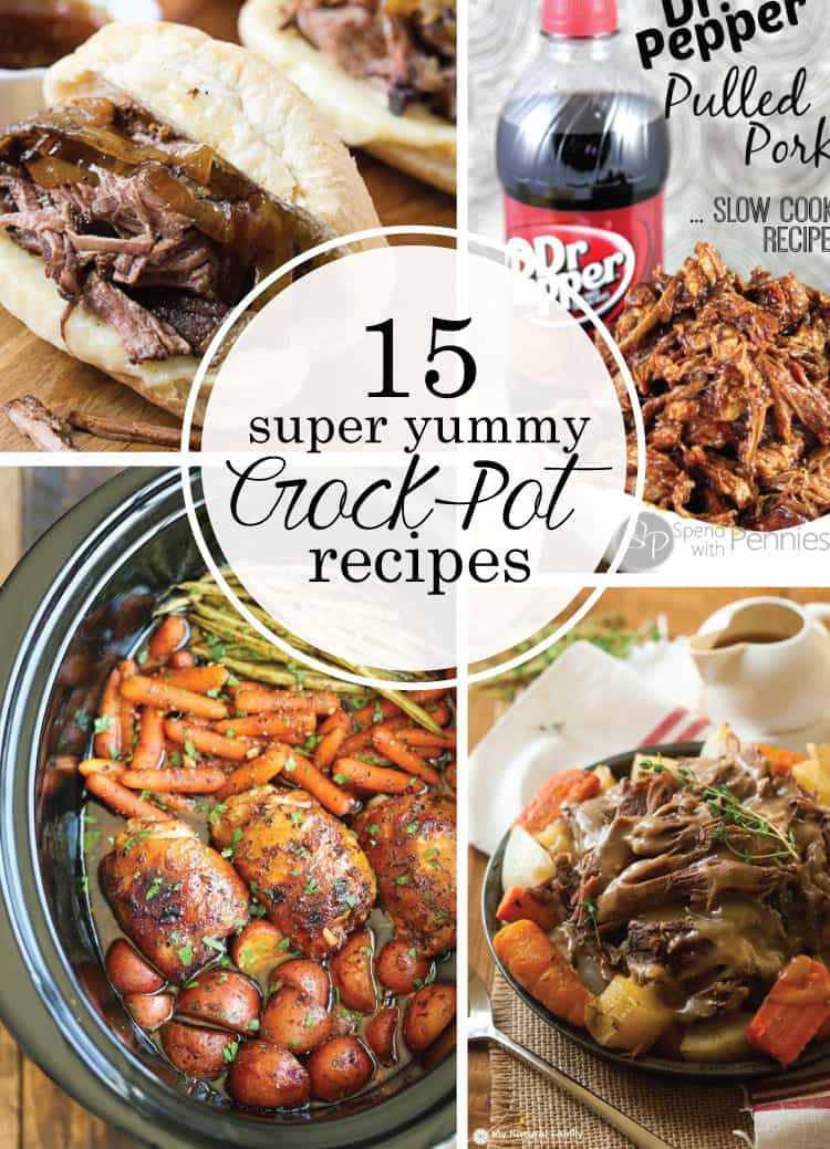 These 15 super yummy crock pot recipes are not only easy to put together, but even more delicious for you and your family! A definite MUST PIN!