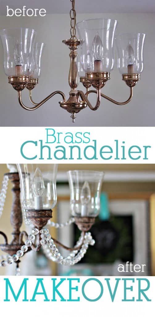 Brass-Chandelier-Makeover-with-Paint 