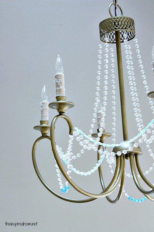 beaded chandelier diy