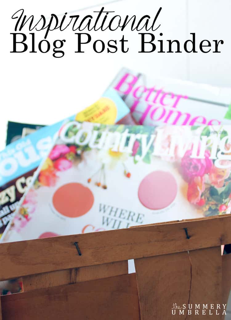 Keep all of your blog post ideas organized with this super, simple method! Check out today's post to see how I created my own Inspirational Blog Post Binder