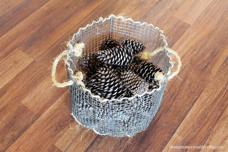 create a wire basket