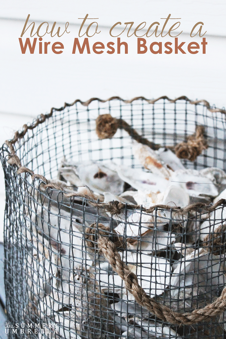 Have you always wanted to create your very own DIY wire mesh basket? Then you're in luck today! Learn how with this tutorial NOW!