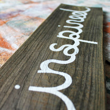 How To Create a Reclaimed Wood Sign Using Your Own Handwriting
