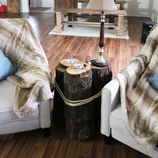 Create an Unique DIY Tree Stump Table for Your Home