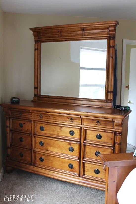 dresser turned coffee station