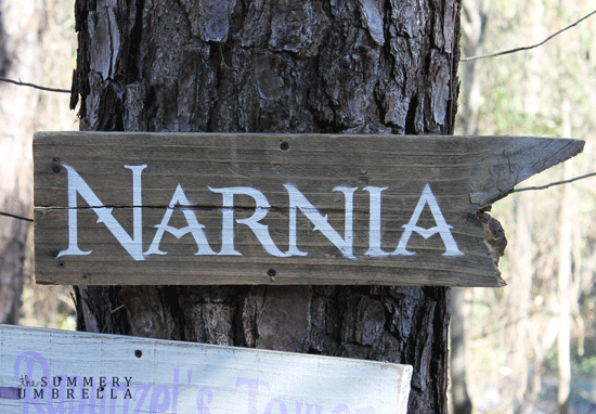 narnia fairy tale sign