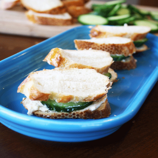Itty, Bitty, Creamy Cucumber Sandwiches Just For You!