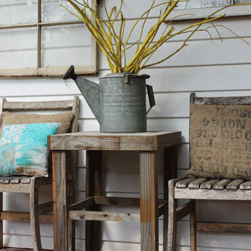 A Rustic Spring Front Porch for Inspiration