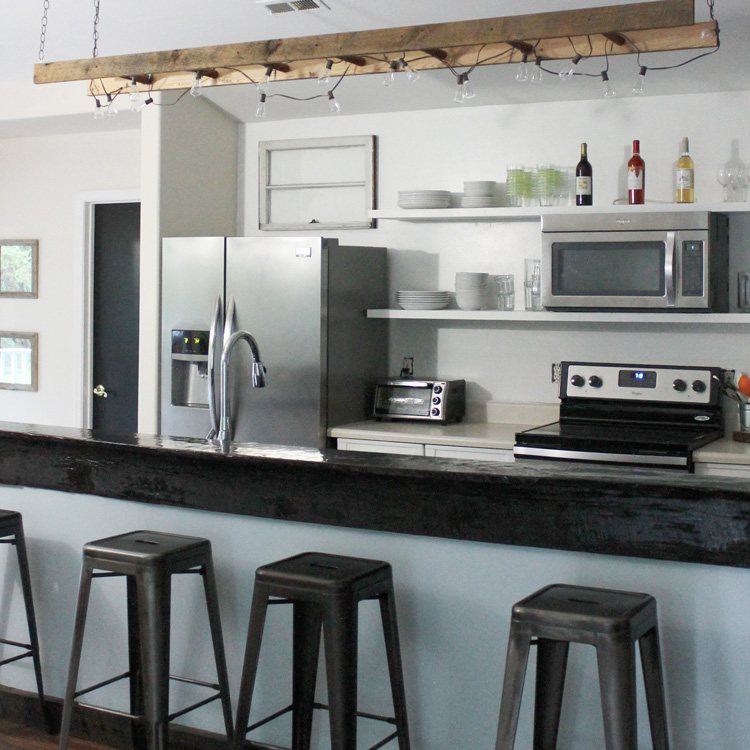 Sweet and Simple DIY Ladder Light for Your Kitchen