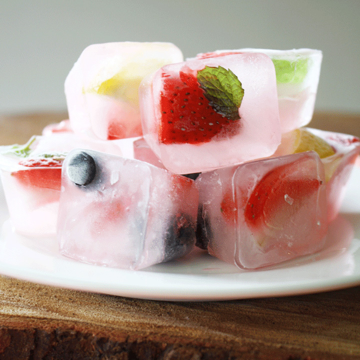 fruit ice cubes