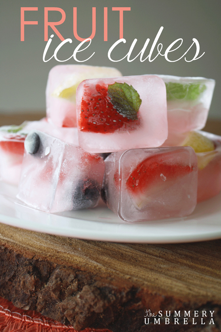 Not only is this recipe truly enjoyable, but incredibly great for you too! Enjoy your water the healthy way with these fruit ice cubes!