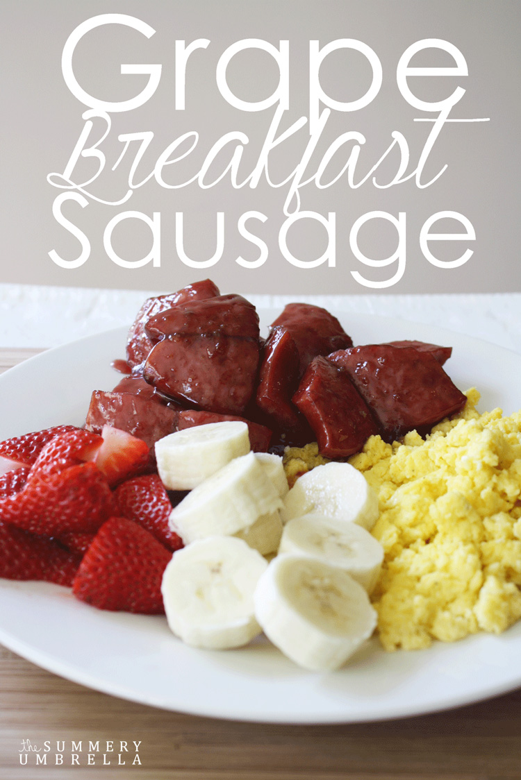 Looking for a breakfast for champions? This delightfully, yummy grape breakfast sausage is sure to be a family favorite. See how easy it is to make now!