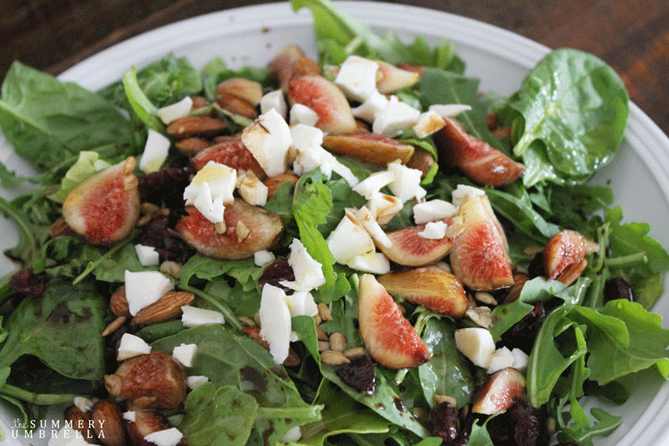 fresh fig and arugula salad 