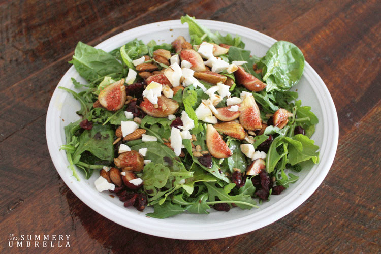 Try something new with this Fresh Fig and Arugula Salad. Not only is it delicious, but very easy to throw together in minutes!