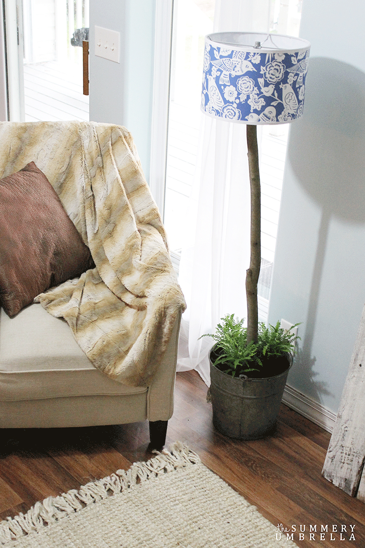 diy wood floor light