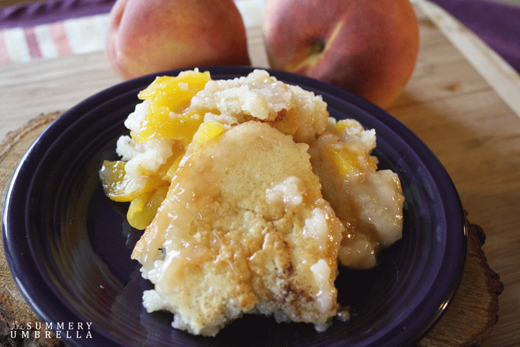 southern peach cobbler crumble