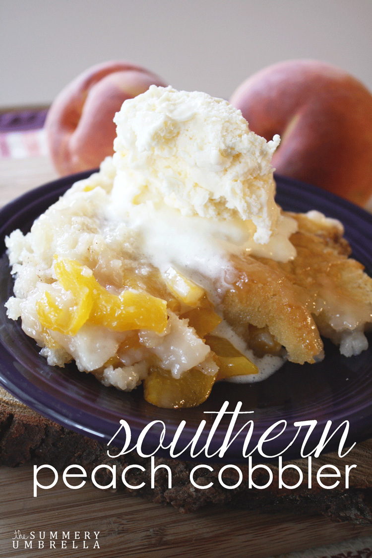 When's the last time you treated yourself to a homemade dessert? This Southern Peach Cobbler is not only easy, but just as tasty and fresh. MUST PIN!