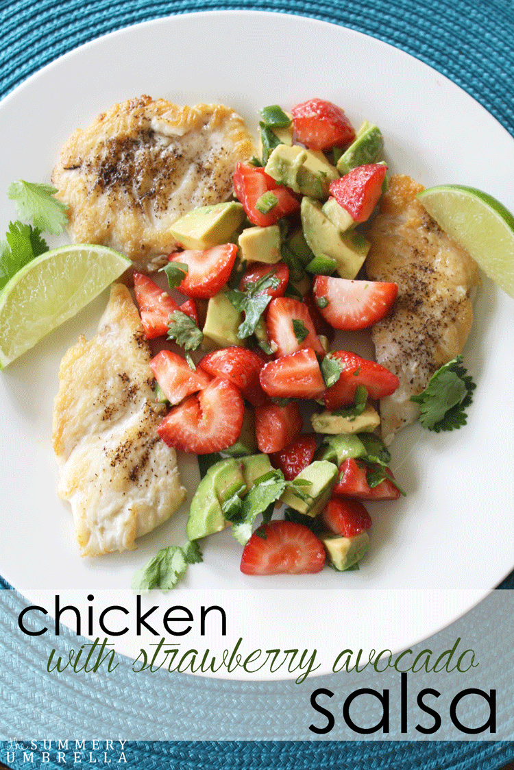 You're never going to look at dinner the same way after you've enjoyed this yummy chicken with strawberry avocado salsa dish. It is truly delicious!