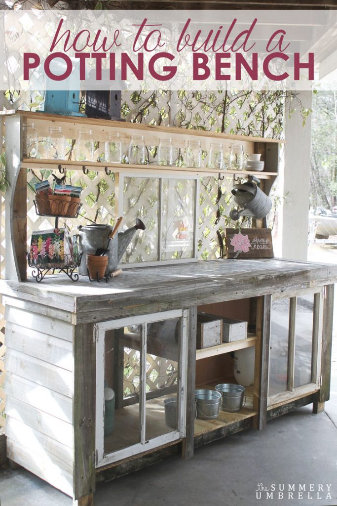 How to Build a Potting Bench with Reclaimed Wood the Easy Way