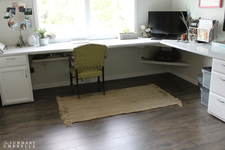 laminate flooring desk