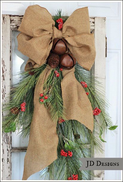 rustic christmas wreath