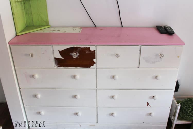 diy vintage dresser makeover