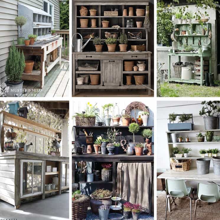 12 Rustic Garden Potting Bench Ideas for Your Next DIY Project