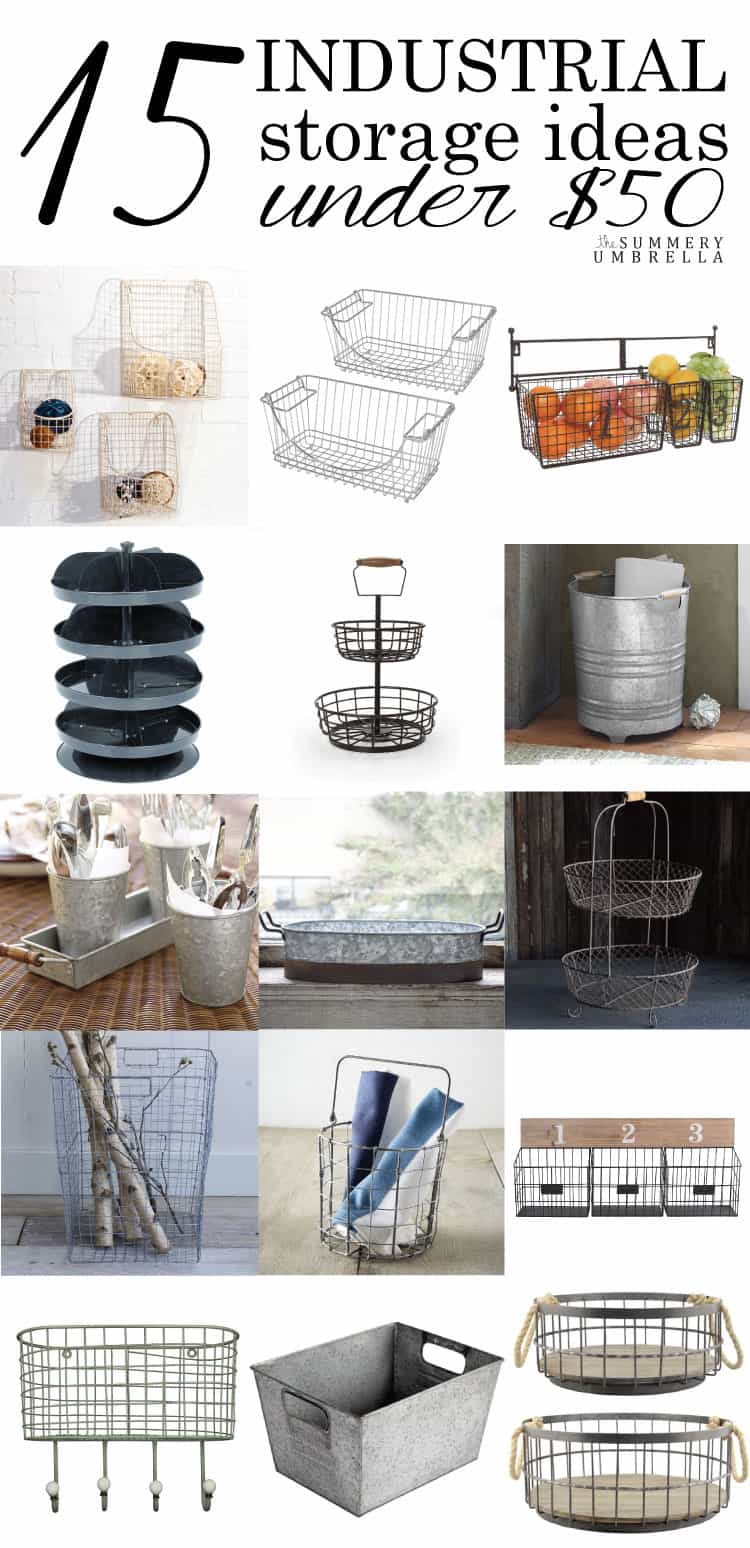 Have you been craving gorgeous and affordable industrial storage ideas? Let me show you my top 15 picks for under $50 on the blog NOW!