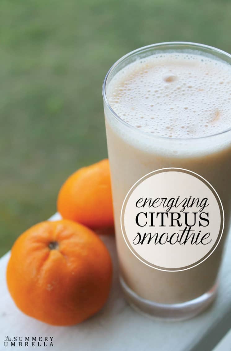 Do you ever wake up tired, or need a mid-day pick me up? Then you're DEFINITELY going to want to see how to make this delicious energizing citrus smoothie!