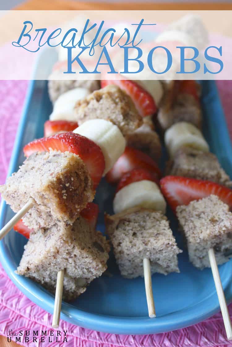 I don't need to say more, but I will. Strawberry and Banana Breakfast Kabobs. A definite MUST TRY!