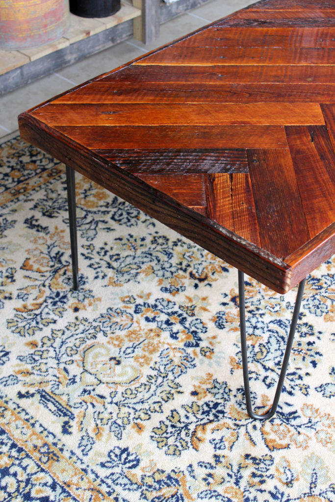 herringbone farmhouse table