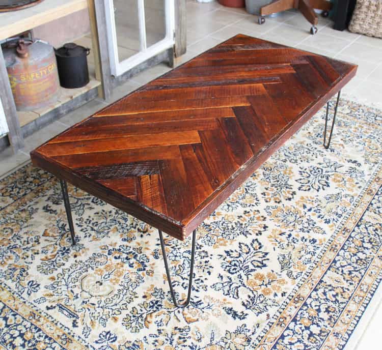 herringbone table