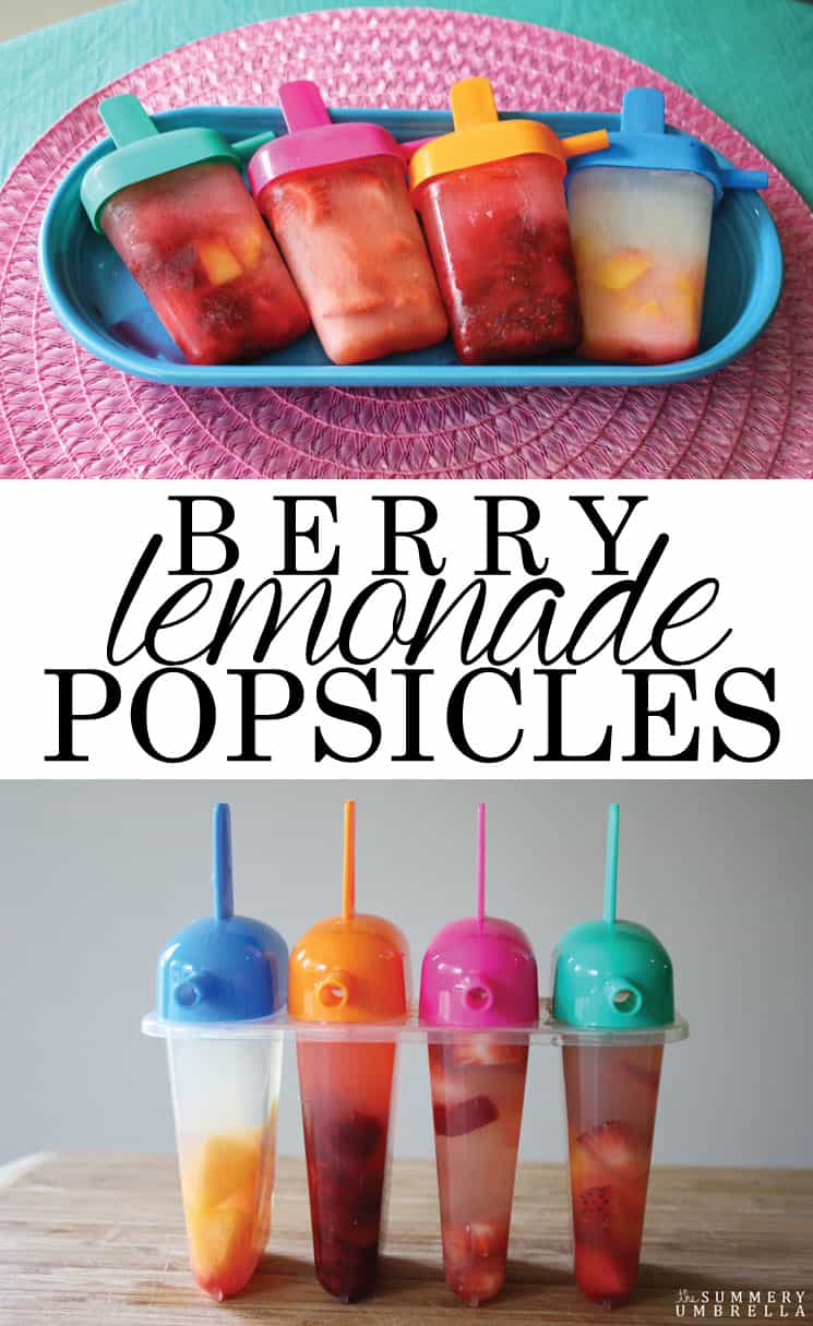 These healthy and tasty berry lemonade popsicles are a MUST try! Not only will you love these yummy treats, but so will your kids.