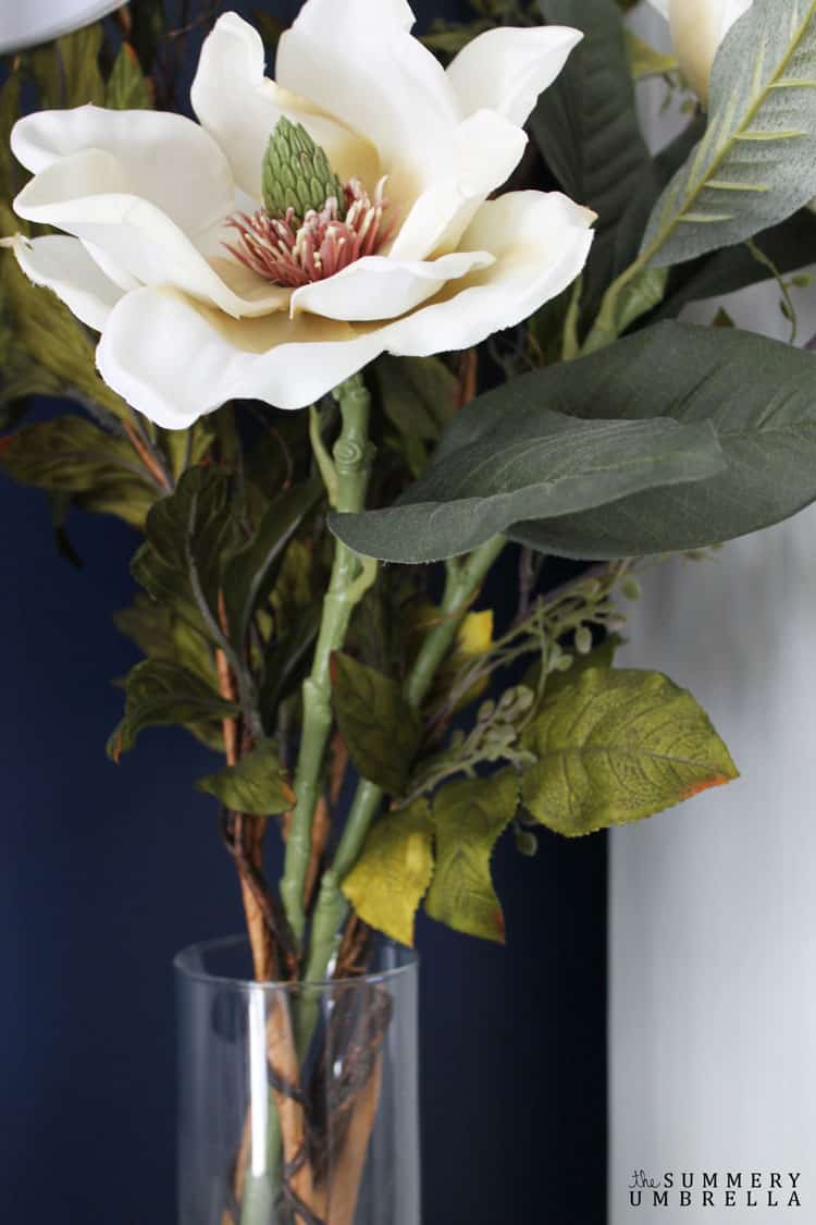 Lovely Magnolia Flower Arrangement with Artificial Plants - The Summery ...