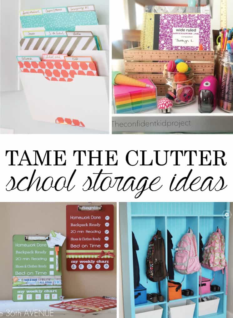 Tame the Clutter Back to School Storage Ideas You Need