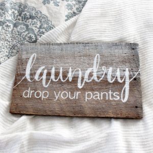 funny laundry room sign
