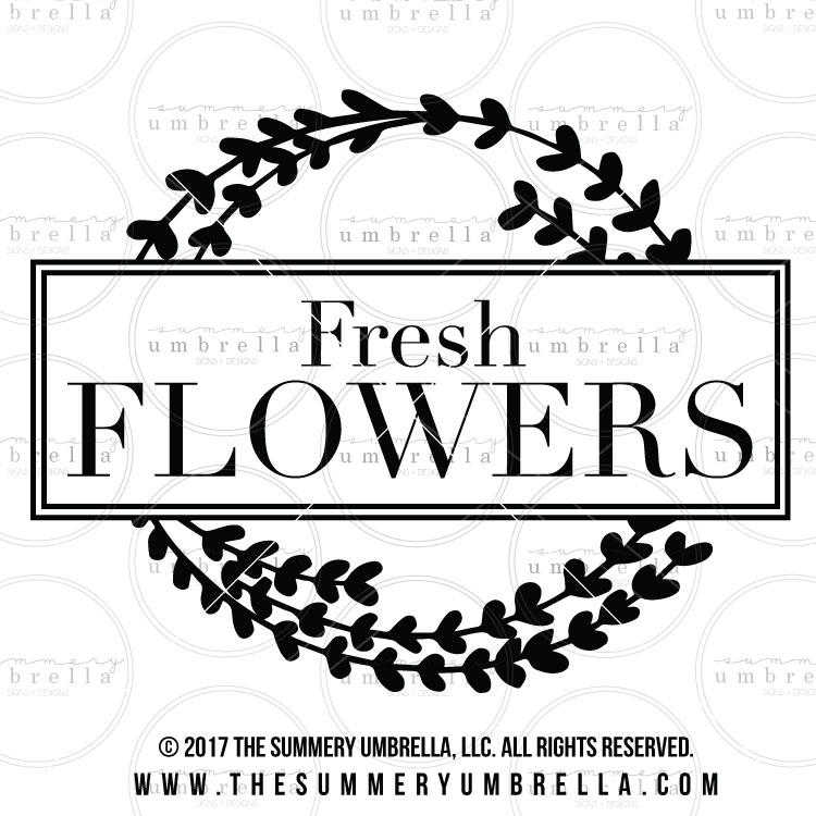 Fresh Flowers SVG Cut File | LZ Cathcart