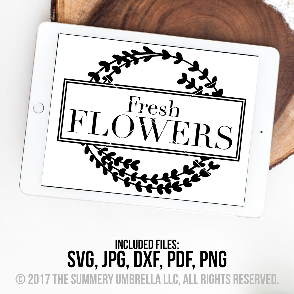 Download Fresh Flowers SVG Cut File | LZ Cathcart