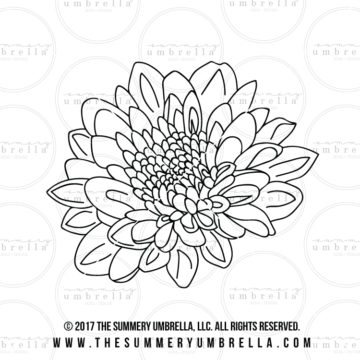 Large Flower SVG Cut File ONLY | LZ Cathcart