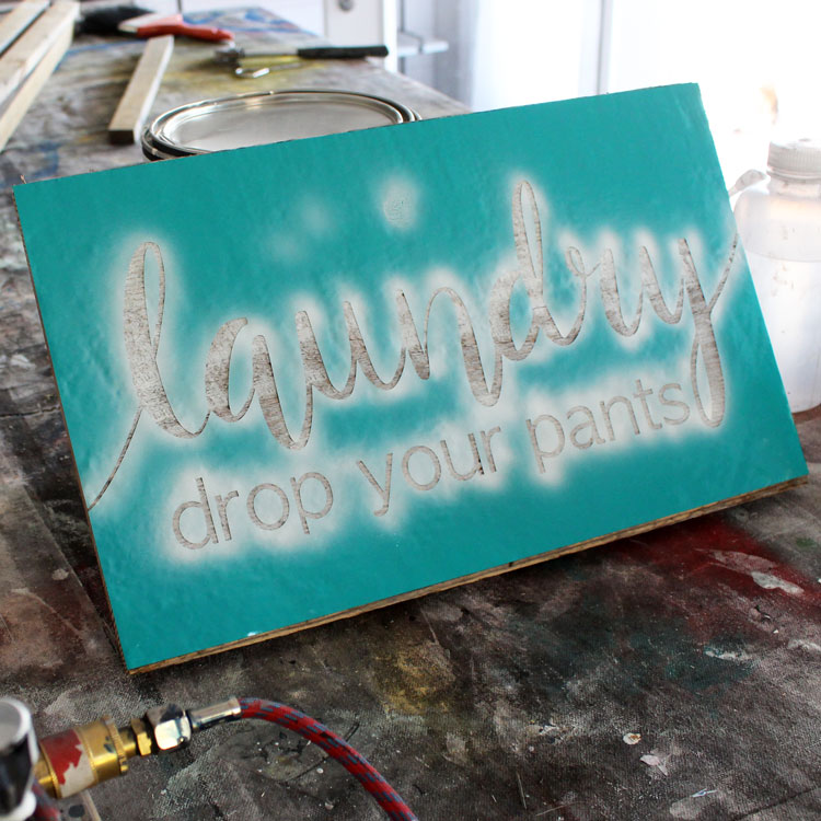 Create Your Own Funny Laundry Room Sign (plus Video Tutorial)