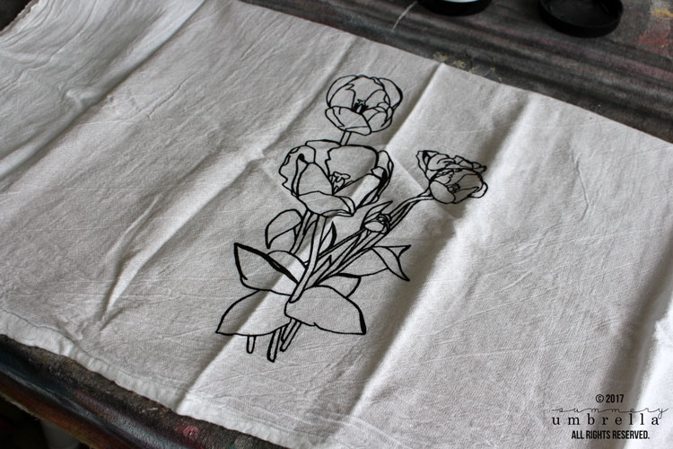 How to Screen Print a Custom Tea Towel: FREE Tulip SVG File