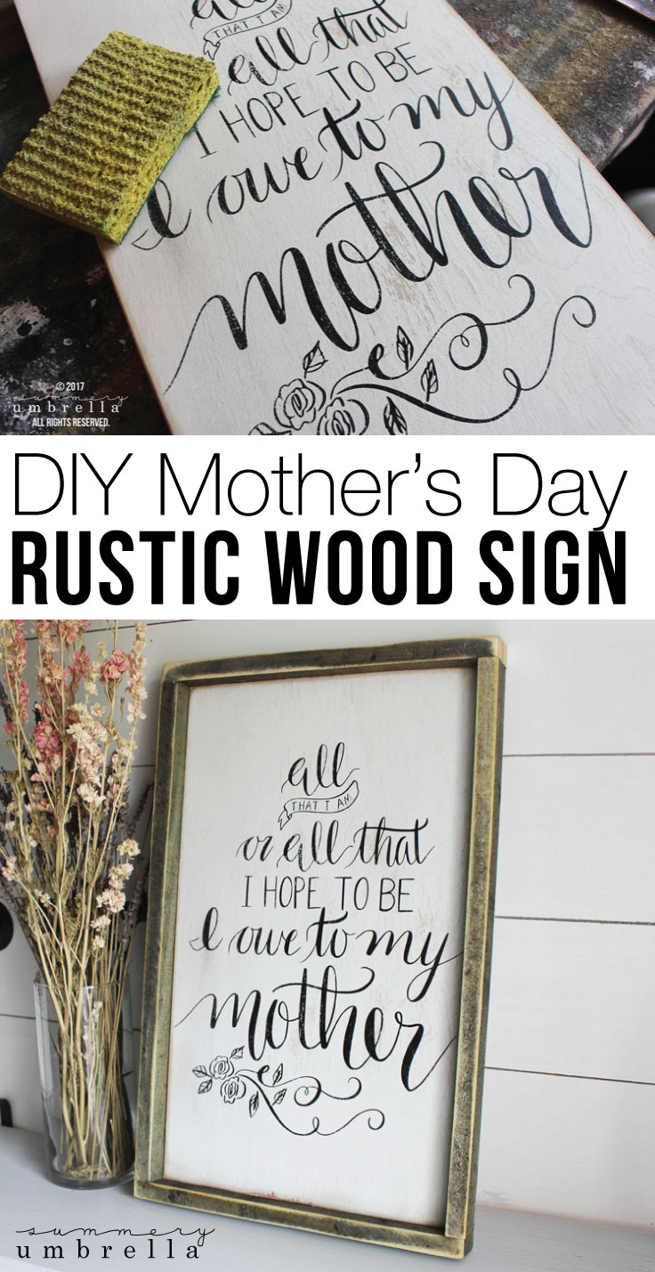 The Best DIY Mother s Day Wood Sign LZ Cathcart