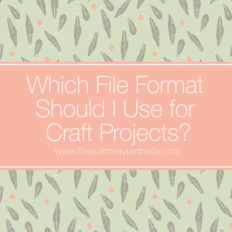 Video Series Part One: Which File Format Should I Use for Craft Projects?