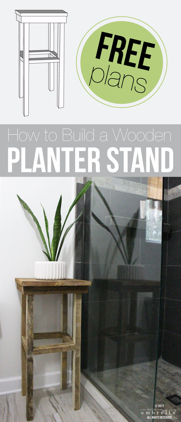 How to Build a Wooden Planter Stand | LZ Cathcart