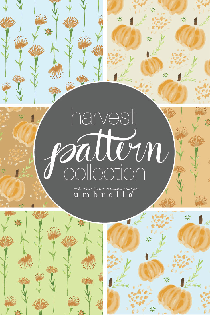 Celebrate with nature this season with my new Harvest Pattern Collection that is perfect for all of your DIY projects! These patterns will look absolutely stunning on invitations or even wrapping paper. Check it out today!