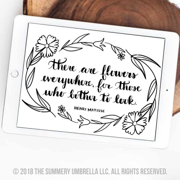 There Are Flowers Everywhere SVG and Printable