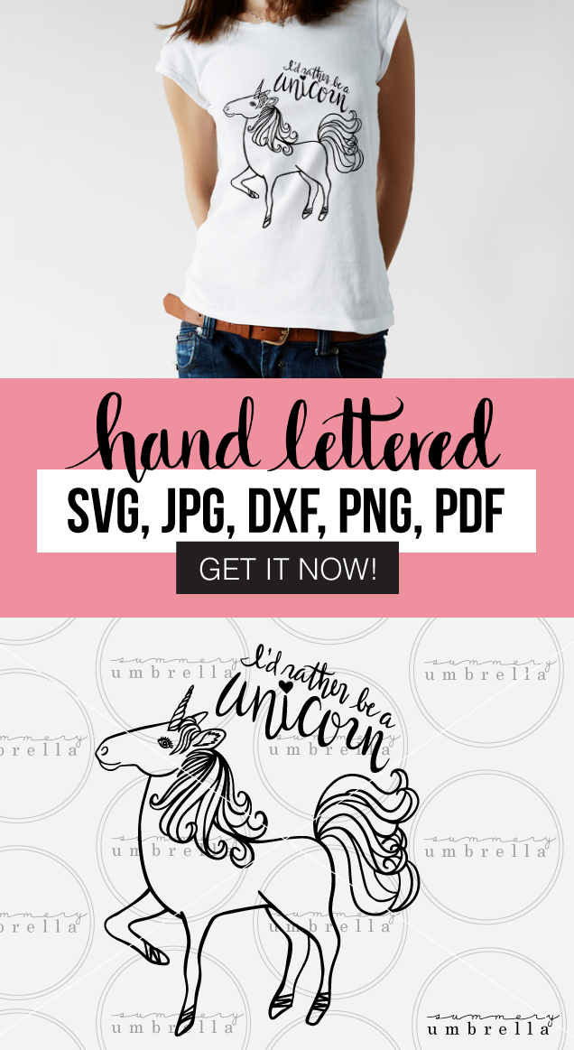 Why yes, I'd definitely rather be a unicorn! Enjoy this free download (for a limited time) that includes: SVG, JPG, PNG, DXF, and PDF files. Grab it now before it’s too late!