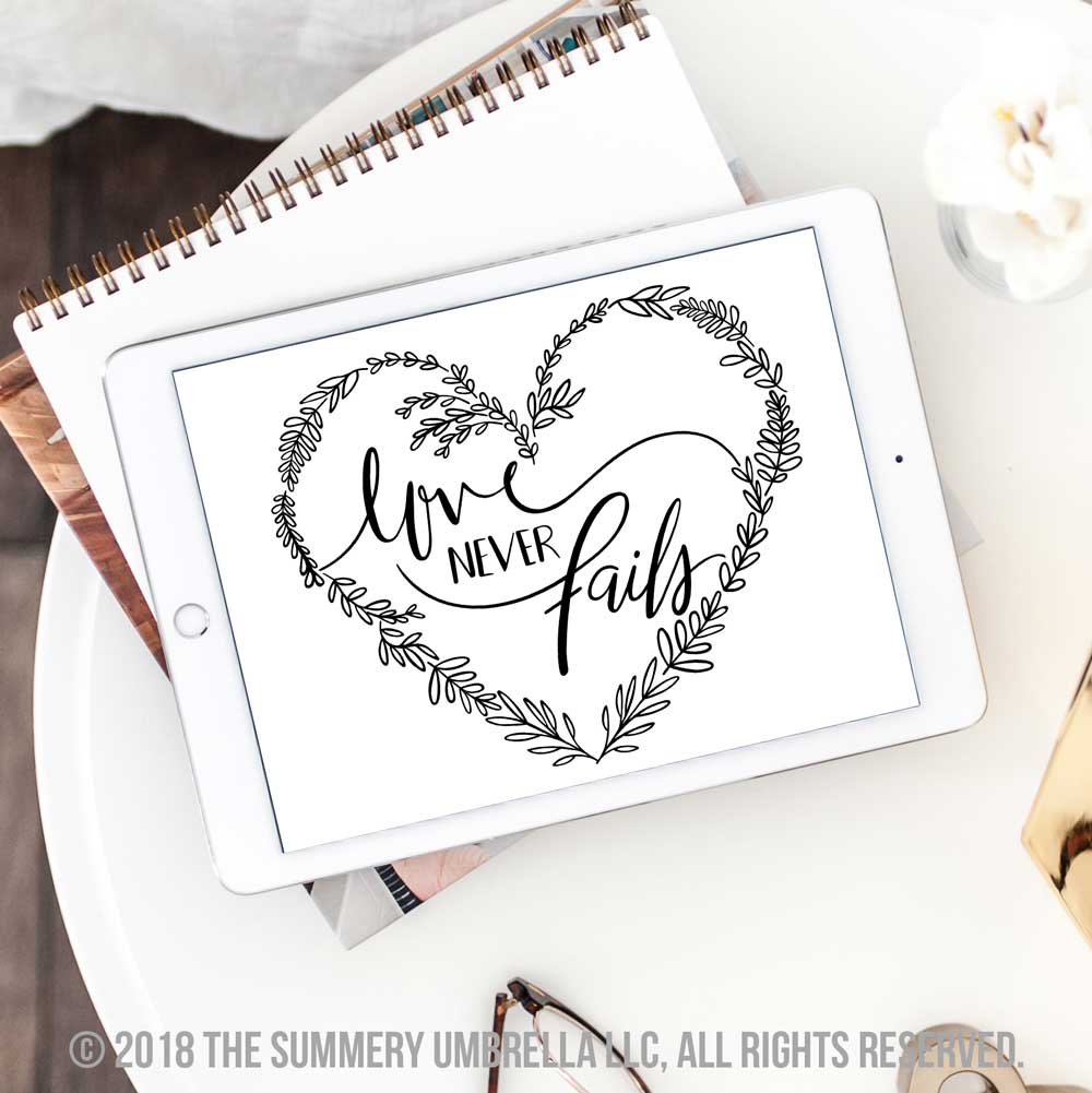 Free Free 165 Love Never Fails Svg Free SVG PNG EPS DXF File