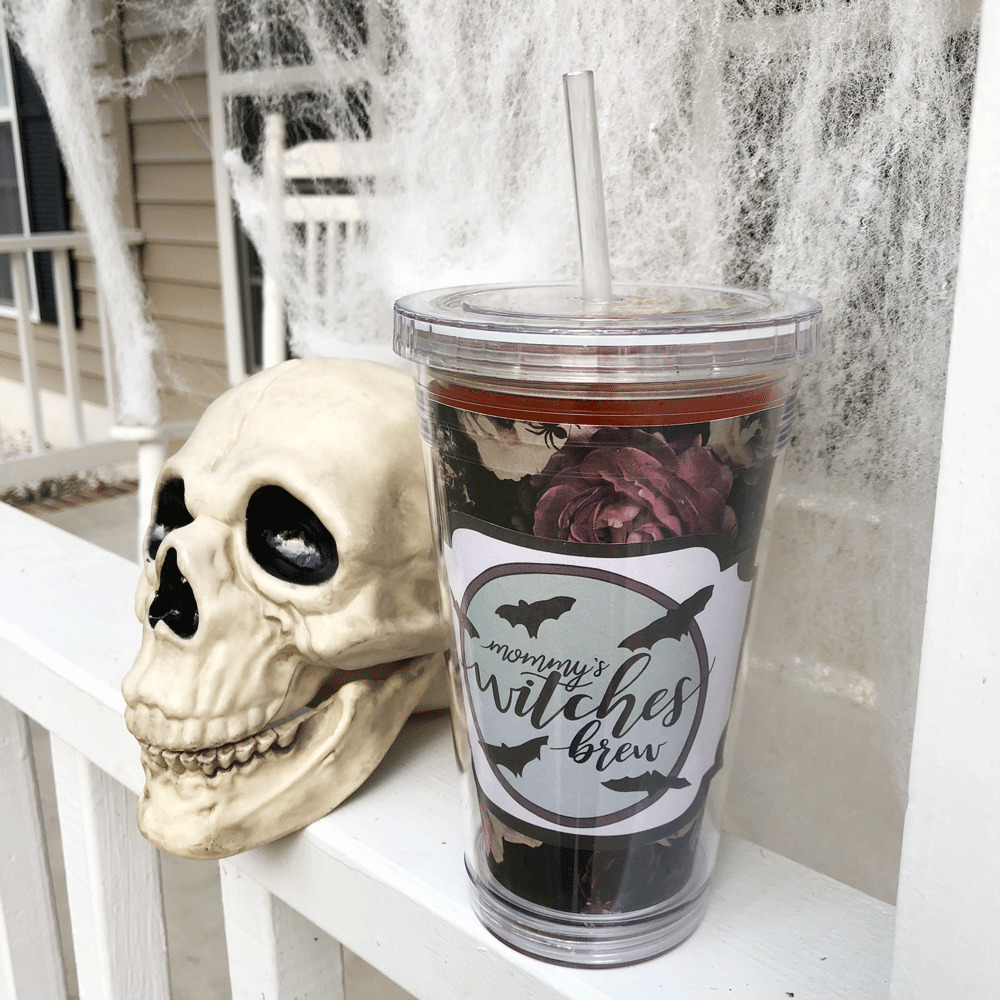 Concoct Crafty Elixirs with Our Free Witches Brew Tumbler Template!