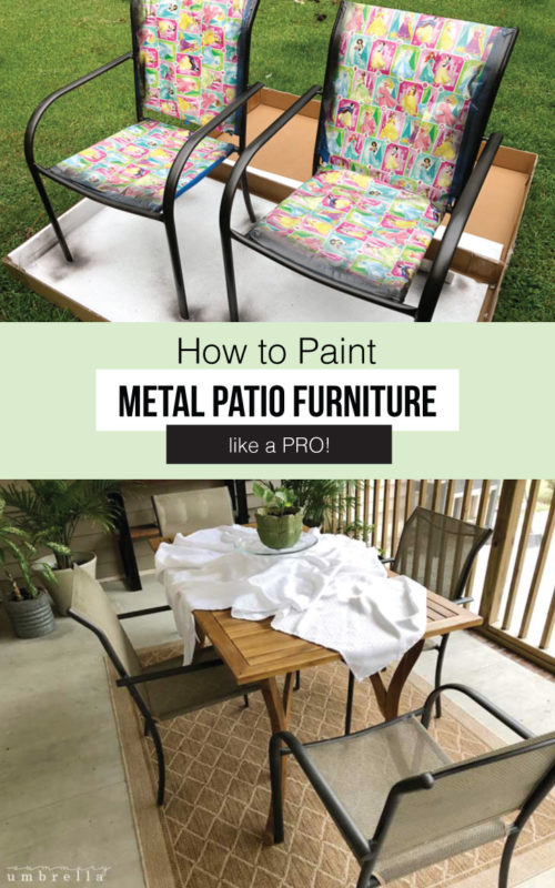 How to Paint Metal Patio Furniture So It Looks Like a Million Bucks